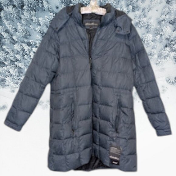 Eddie Bauer Women's Altamira Down Parka Graphite 2XL NWT - Picture 2 of 7